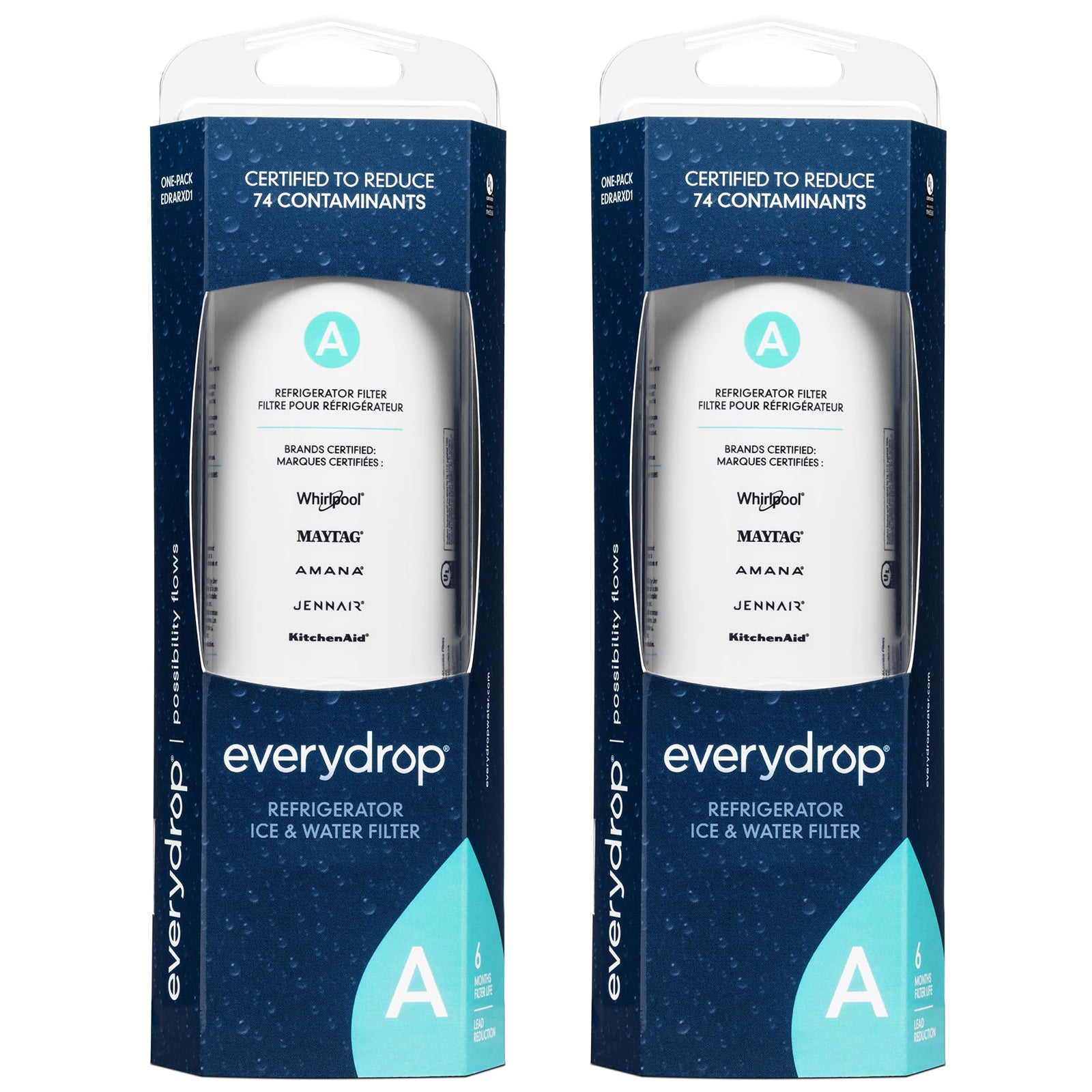 EveryDrop® by Whirlpool Filter A ,Ice and Refrigerator Water Filter A, EDRARXD1